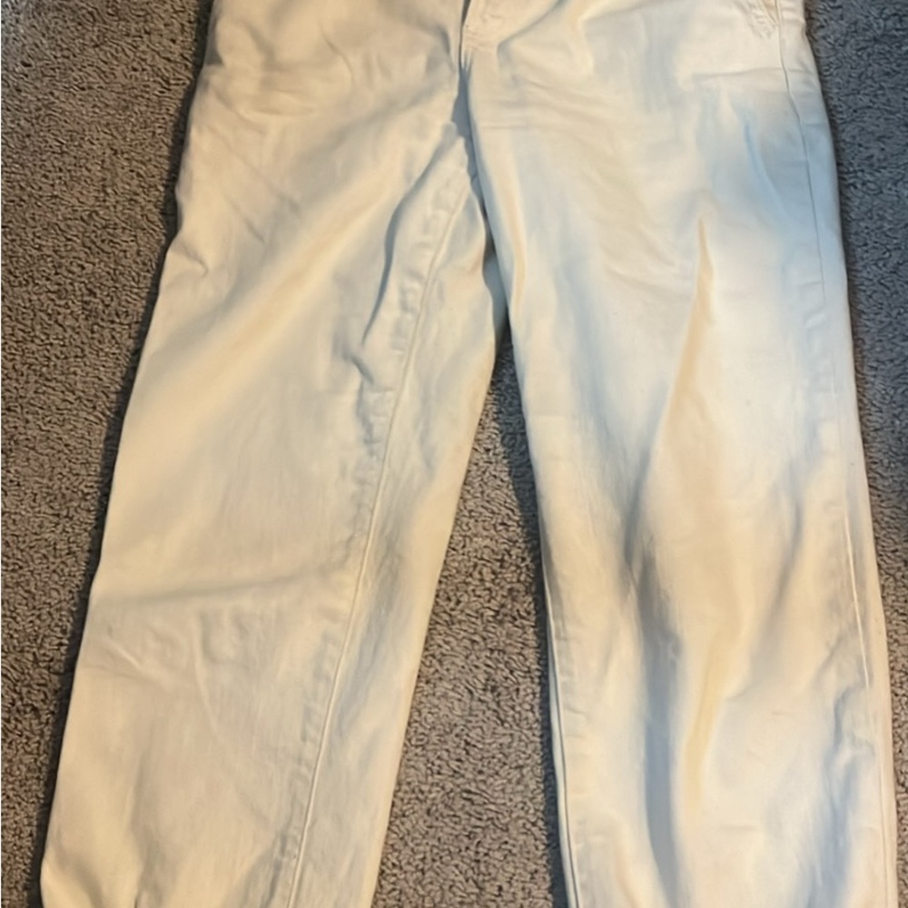 Sezane Off-White Straight Leg Jeans